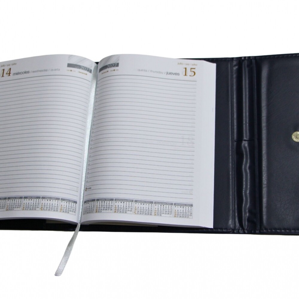 AGENDA REMEMBER MILLENIUM 1915 DIA POR PAGINA TAPA AZUL OSCURA