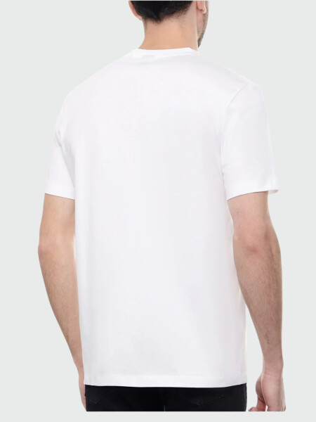 BOSS - Remera de algodón con logo regular fit, THOMPSON Blanco