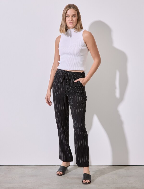 Pantalon Print NEGRO/BLANCO