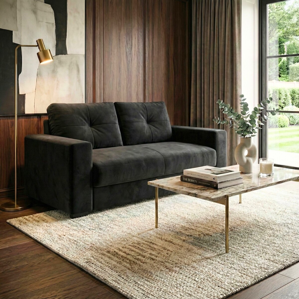 Sillón 3 Cuerpos Madrid - Negro 