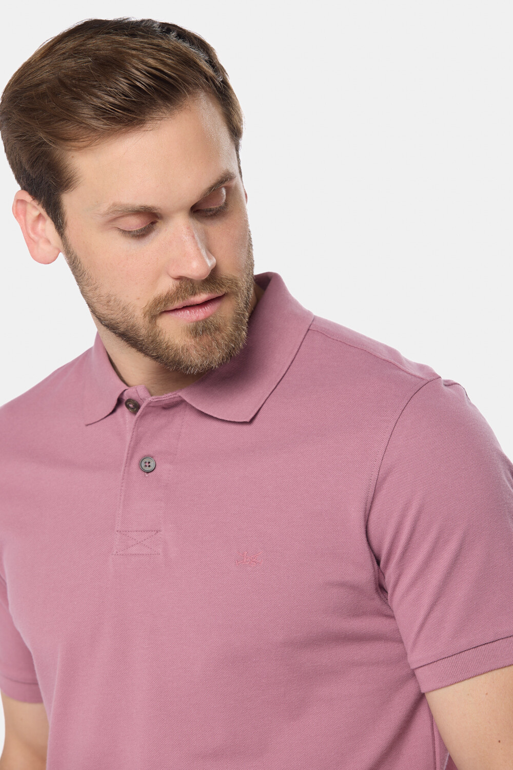REMERA POLO PIQUE LISA Rosado