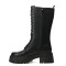 Botas de Mujer Miss Carol TOLLER de caña alta acordonada Negro