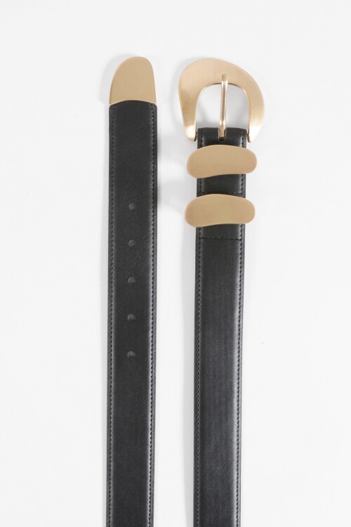 Cinturón doble presilla dorado