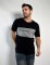 Remera combinada Negro