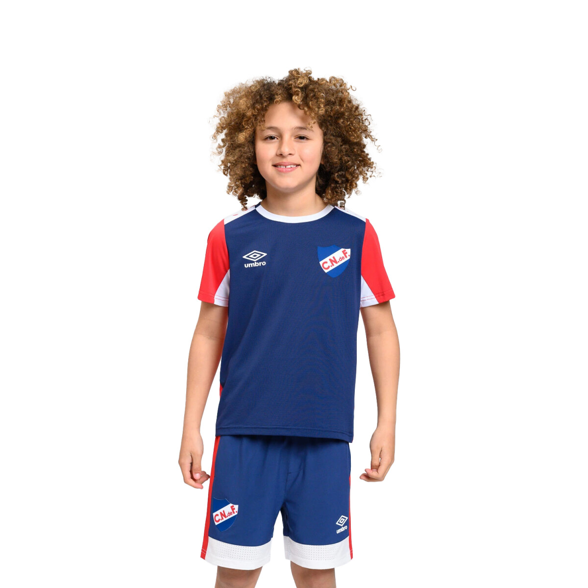 Remera de Niños Umbro Nuo Nacional - Azul Marino - Rojo 