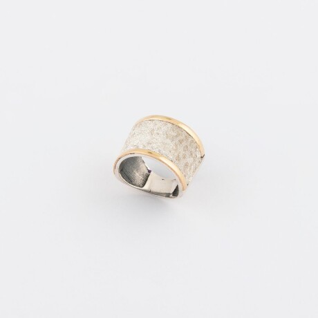 Anillo Arenas Nº2 - Plata y Oro Anillo Arenas Nº2 - Plata y Oro