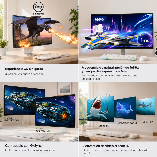 Monitor Samsung Odyssey 27" 3d 4k 165hz G90xf MONITOR SAMSUNG ODYSSEY 27" 3D G90XF 165