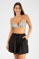 Short mirlo liso Negro