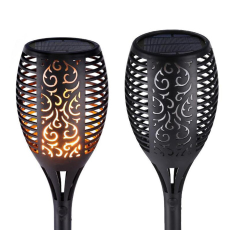 Set x8 Antorcha Led Lámpara Solar Efecto Llama Estaca Hog007004