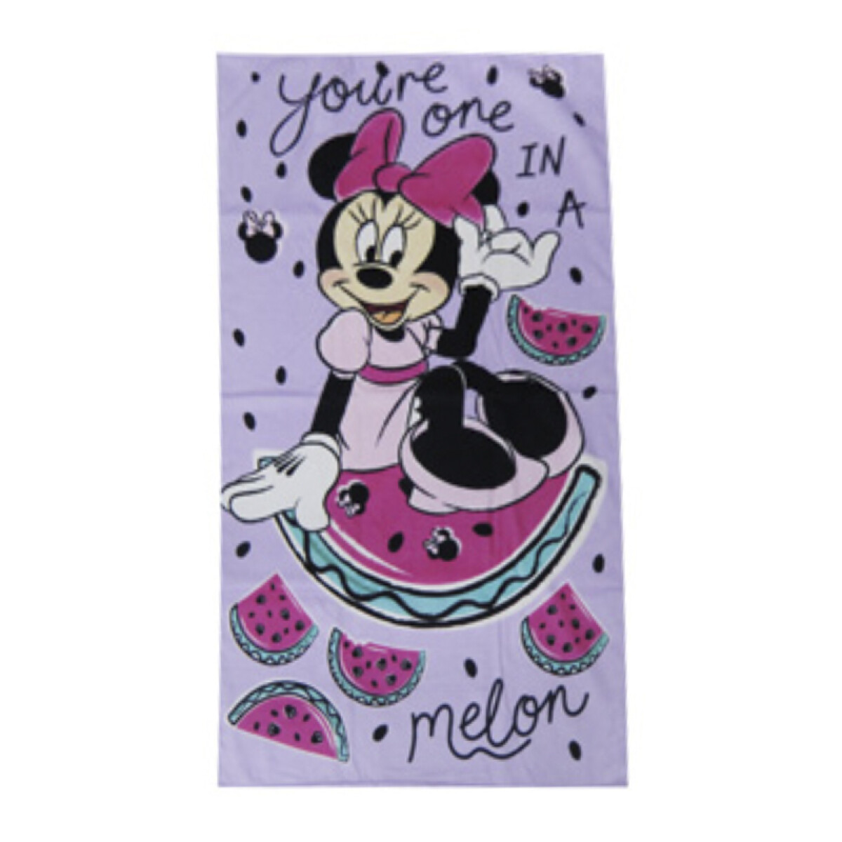Toalla Playera Mickey y Minnie Velour Algodón 70 x 130 cm - PER 89 
