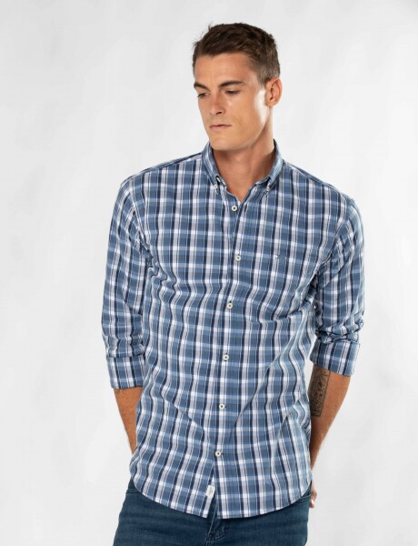 CAMISA A CUADROS Piedra