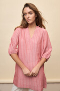 VESTIDO TALA STRIPED Rojo