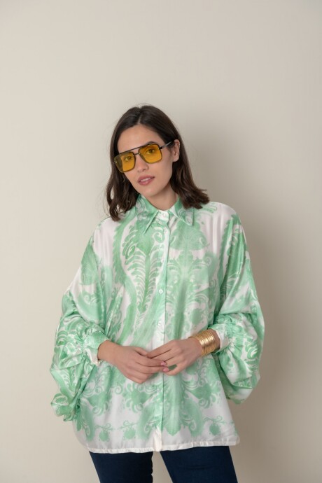 CAMISA MARTE Verde Manzana