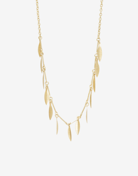 Collares Cortos Bronce Collar Corto Hojitas - Dorado Bronce