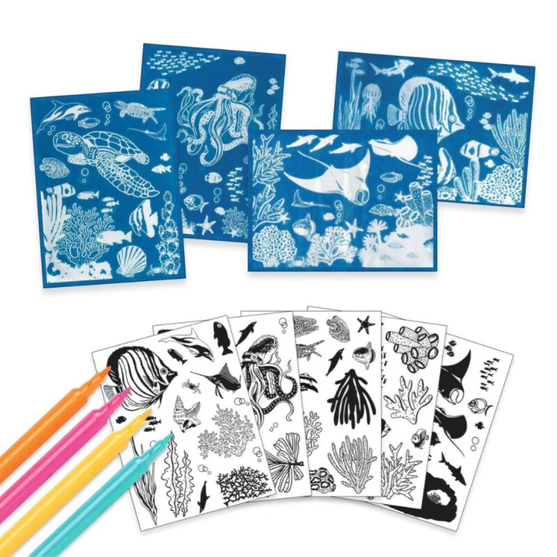 Kit Creativo Cyanotype Ultramarine Djeco Kit Creativo Cyanotype Ultramarine Djeco