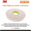 CINTA DOBLE FAZ 4950 BLANCA 15MM X 33M ESP 1,1MM - 3M CINTA DOBLE FAZ 4950 BLANCA 15MM X 33M ESP 1,1MM - 3M