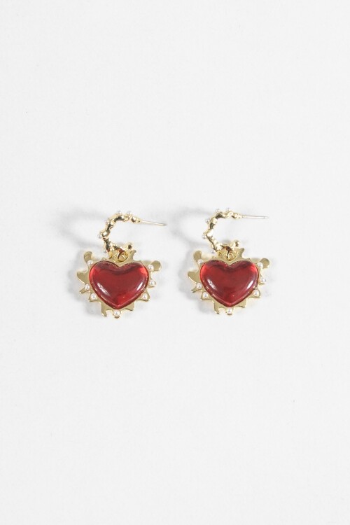 Aros dije cora perlas dorado