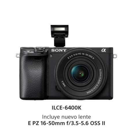 Cámara de Fotos Sony Mirrorless APSC ILCE-6400K Negro