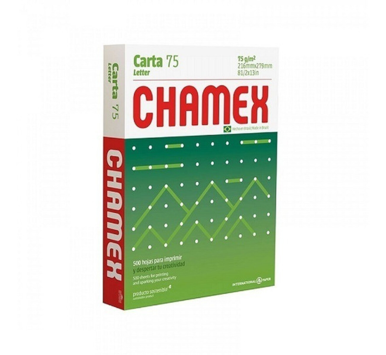 Papel Fotocopia Chamex Carta Común De 75g X500 Hojas 