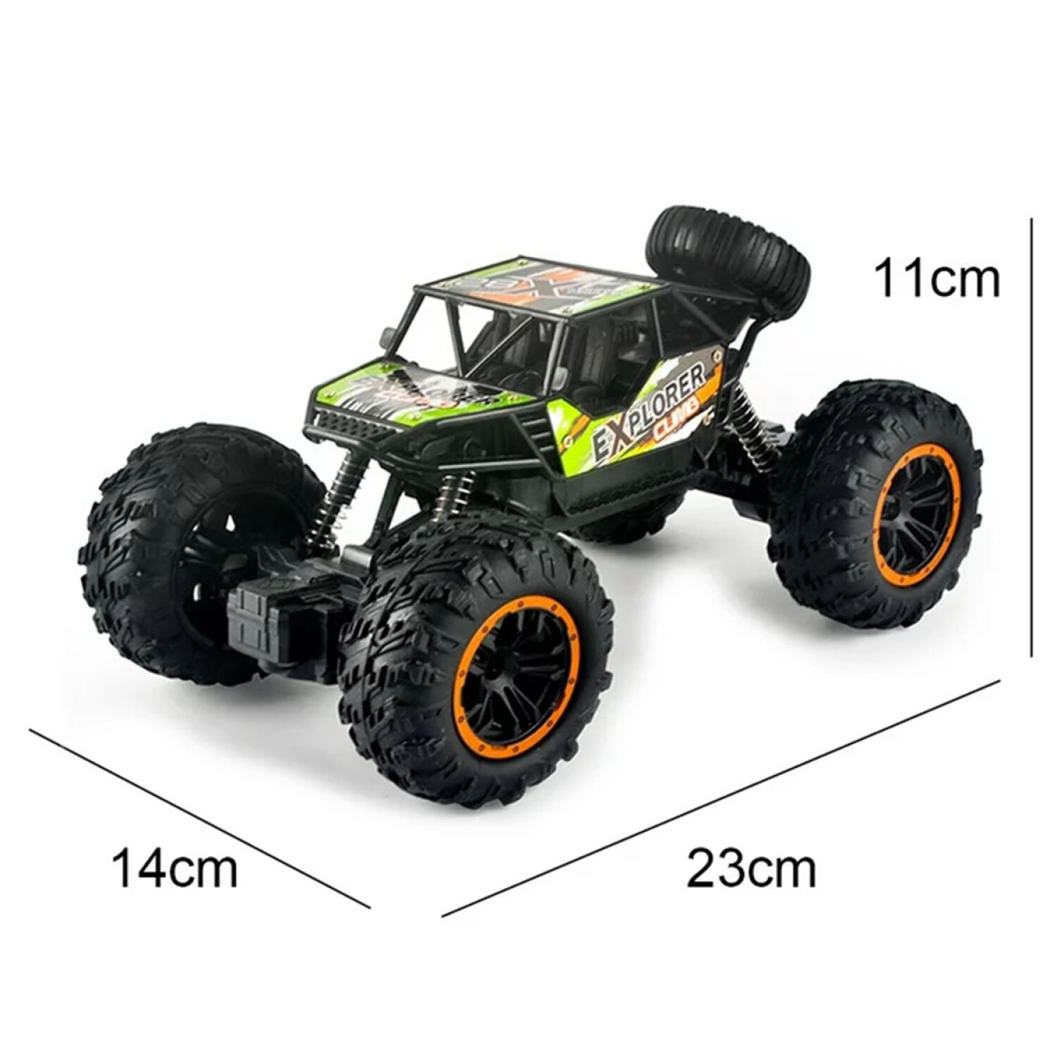 Auto Control Remoto RC Todo Terreno 4x4 p/ niños Verde — El Rey