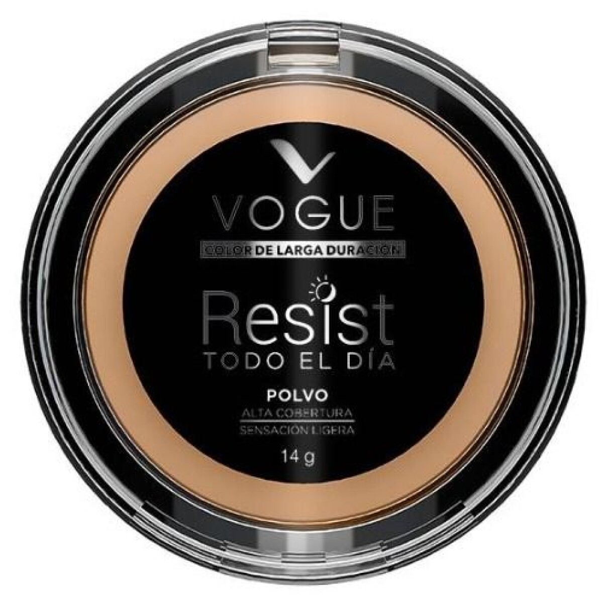 Vogue Polvo Compacto Resist FPS26 Tono Miel 14g | Cobertura Natural y Protección Solar