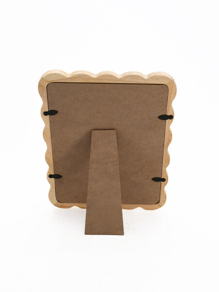 PORTARRETRATO ONDAS MADERA BEIGE