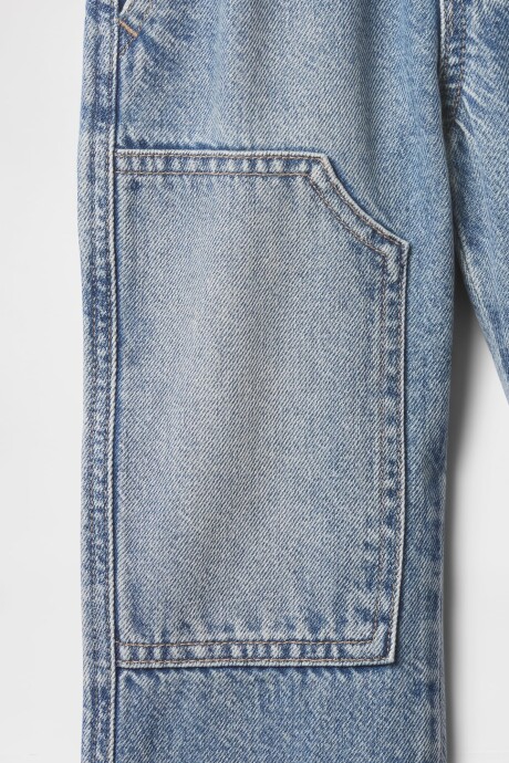 Jean Baggy Carpenter Toddler Niño Light Wash