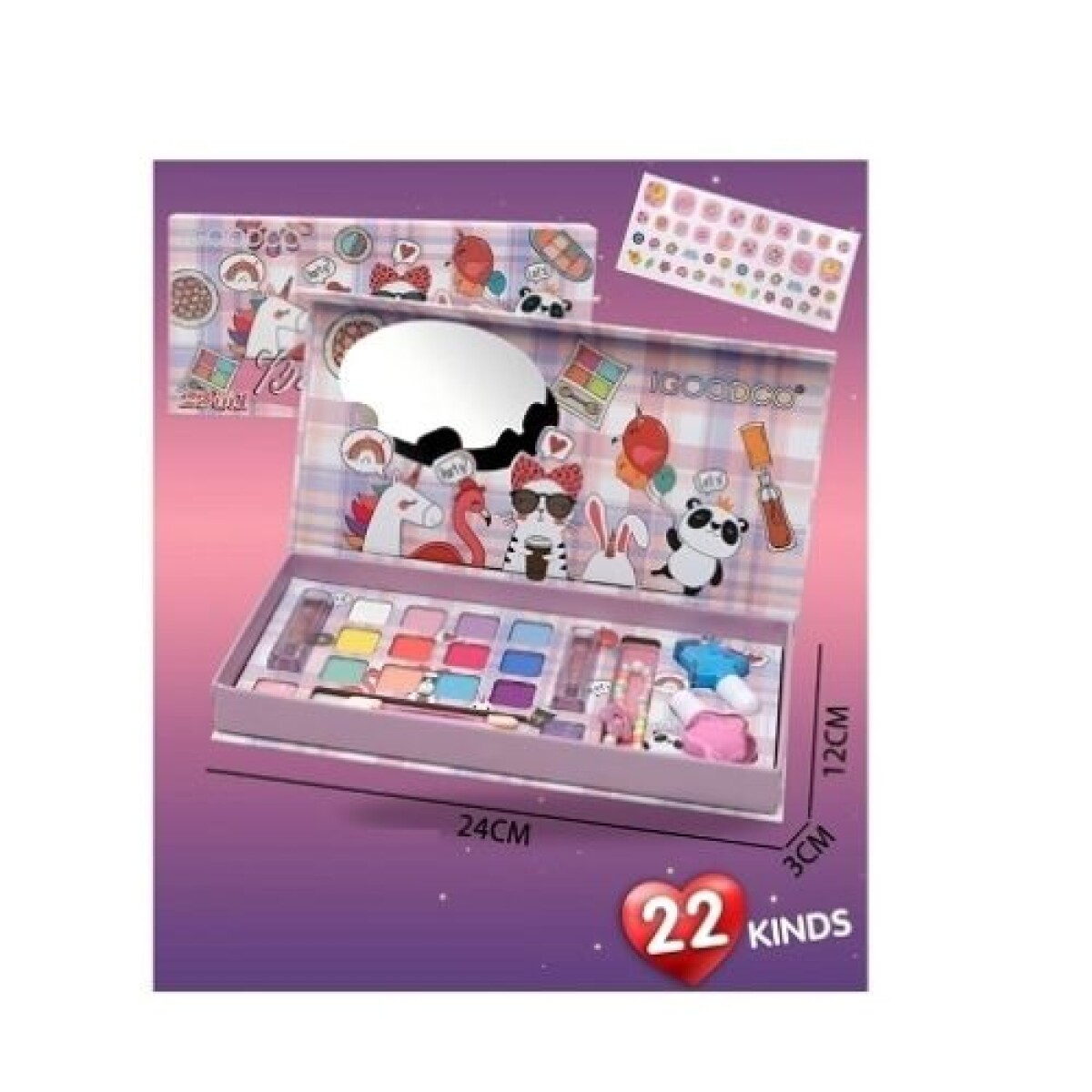 Petaca de maquijalle Unicornio Cute - Petaca De Maquijalle Unicornio Cute 