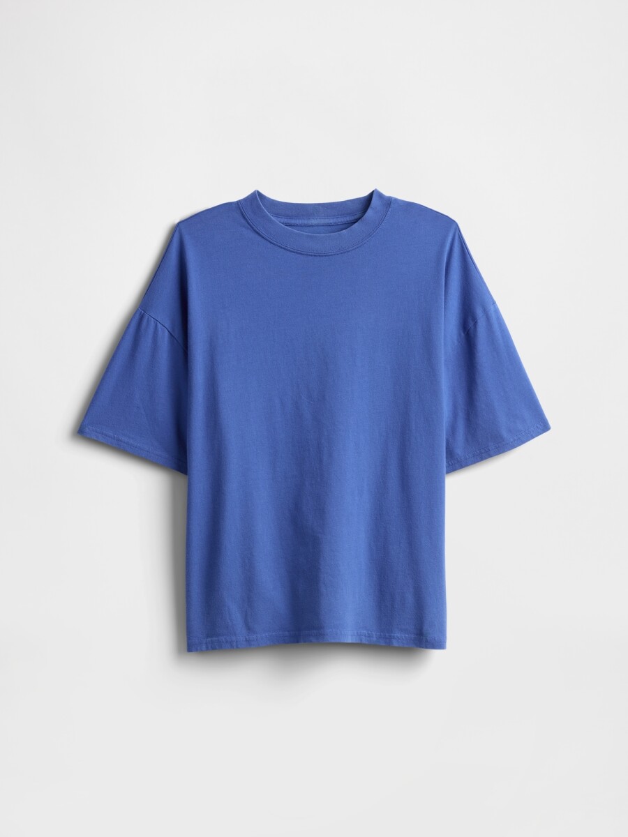 Remera Relaxed Niño - Dazzling Blue V2 