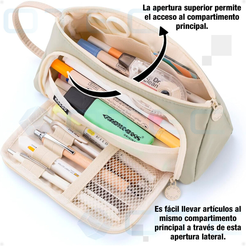 Estuche Cartuchera para Lápices Estudiante Escolar Negro