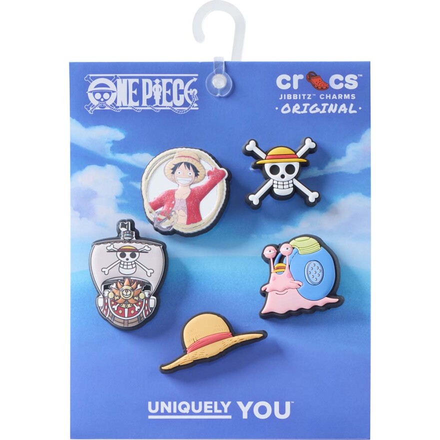Jibbitz One Piece Luffy 5 Pack Multicolor
