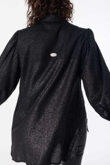 Camisa Twist Negro Shine