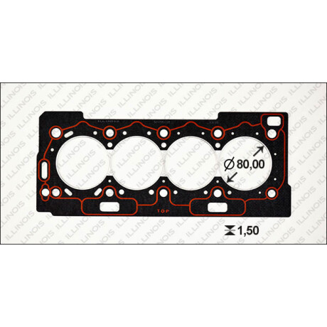 JUNTA CITROEN - PEUGEOT TAPA CILINDROS 1.6 16V TU5JP4 (82432) ILLINOIS JUNTA CITROEN - PEUGEOT TAPA CILINDROS 1.6 16V TU5JP4 (82432) ILLINOIS