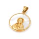 Medalla Religiosa imagen Cristo en oro 18kts y nacar Medalla Religiosa imagen Cristo en oro 18kts y nacar