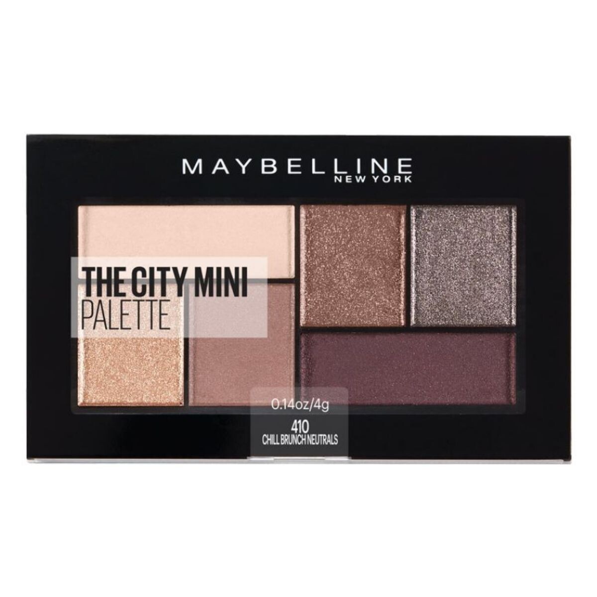 Sombra Maybelline The Citiy Mini Palette Chill Brunch Neutrals #410 