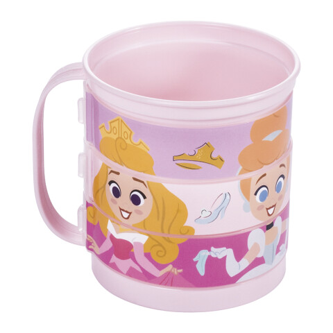 Taza Plástica Puzzle Princesas Disney 360 ml U