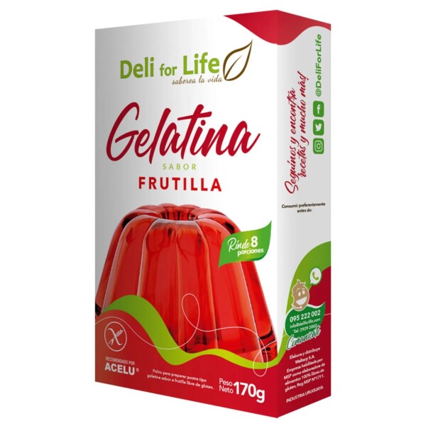 Gelatina Frutilla 8 Porciones Gelatina Frutilla 8 Porciones