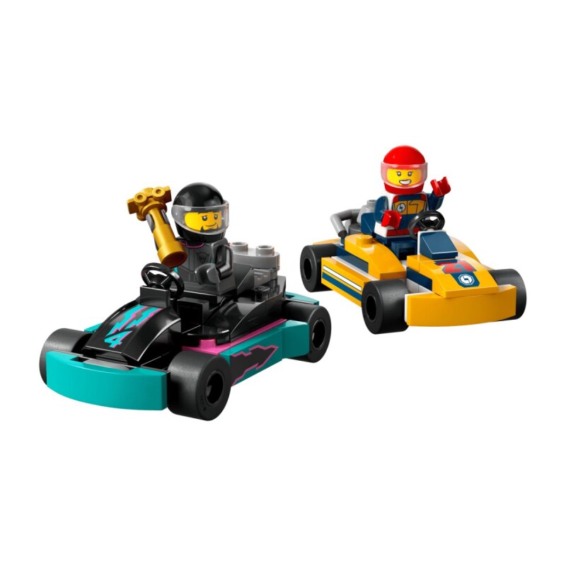 Bloques para armar Lego City Go Karts y pilotos de carreras 99 pcs 5+ Bloques Para Armar Lego City Go Karts Y Pilotos De Carreras 99 Pcs 5+