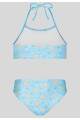CONJUNTO TOP UV50+ CELESTE ESTAMPADO