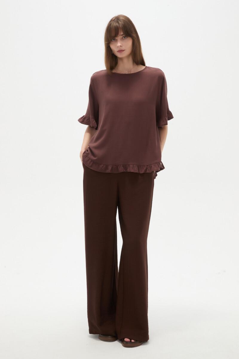 Blusa Abbas - Chocolate 
