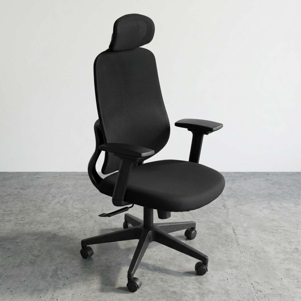 SILLA DE OFICINA MALLA NEGRO DAMASCO