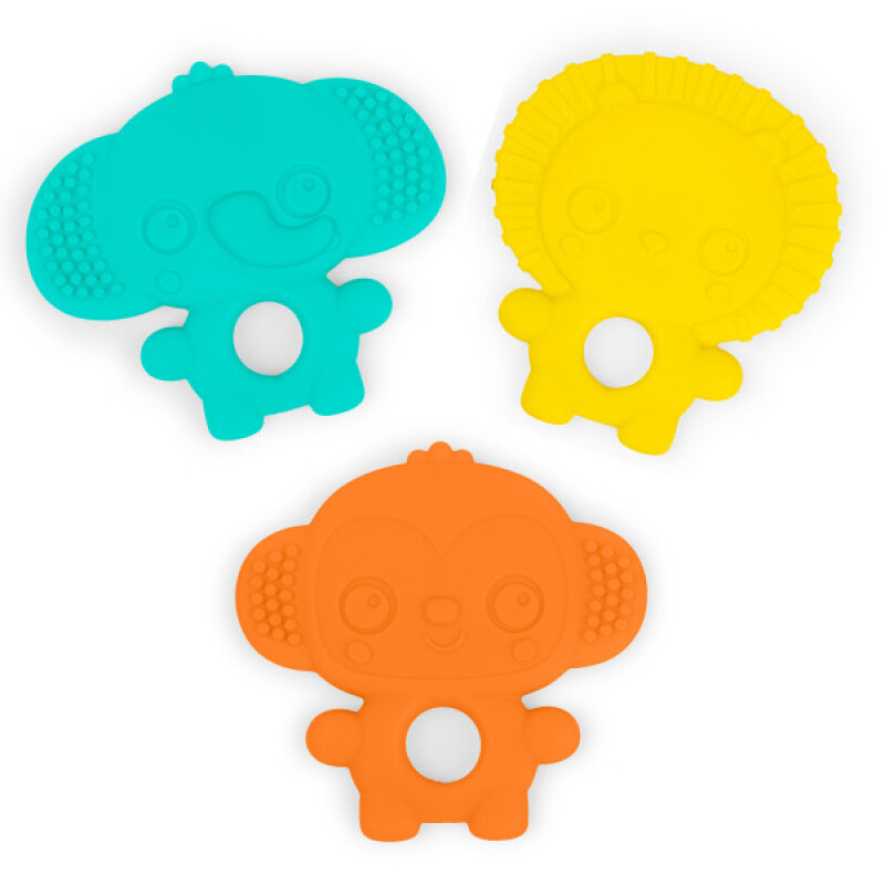 Bright Starts™ Gummy Buddies™ 3-Pack Textured Teethers Mordillos Bright Starts™ Gummy Buddies™ 3-Pack Textured Teethers Mordillos