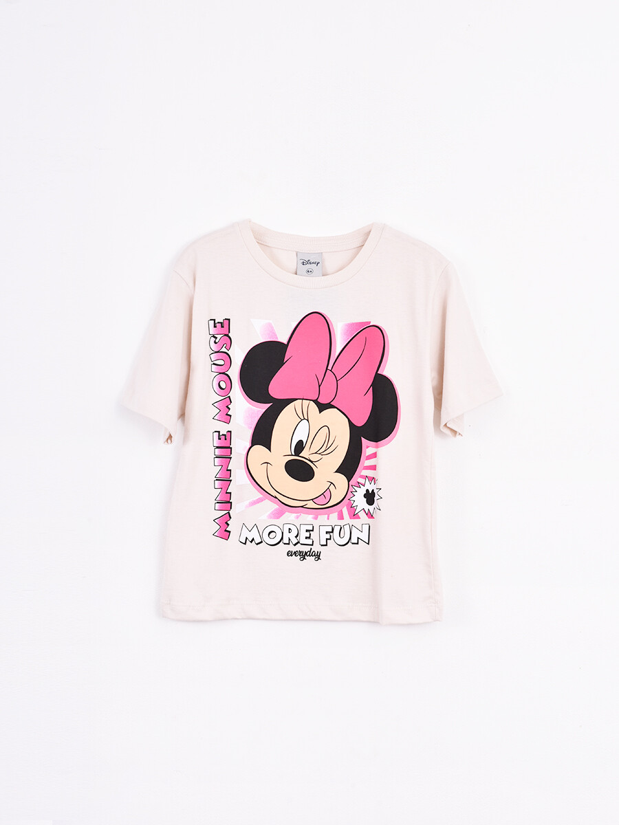 REMERA MORE FUN MINNIE - OFF WHITE 
