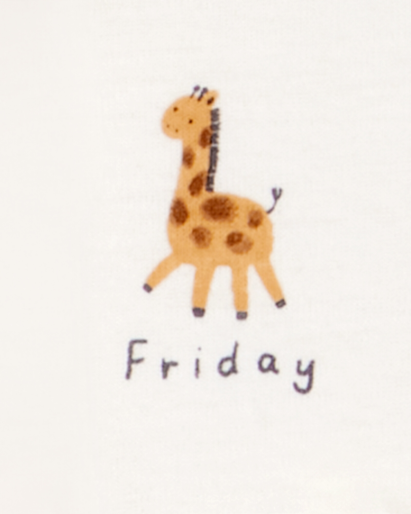 Pack siete bodies de algodón, manga corta, estampa animales Sin color