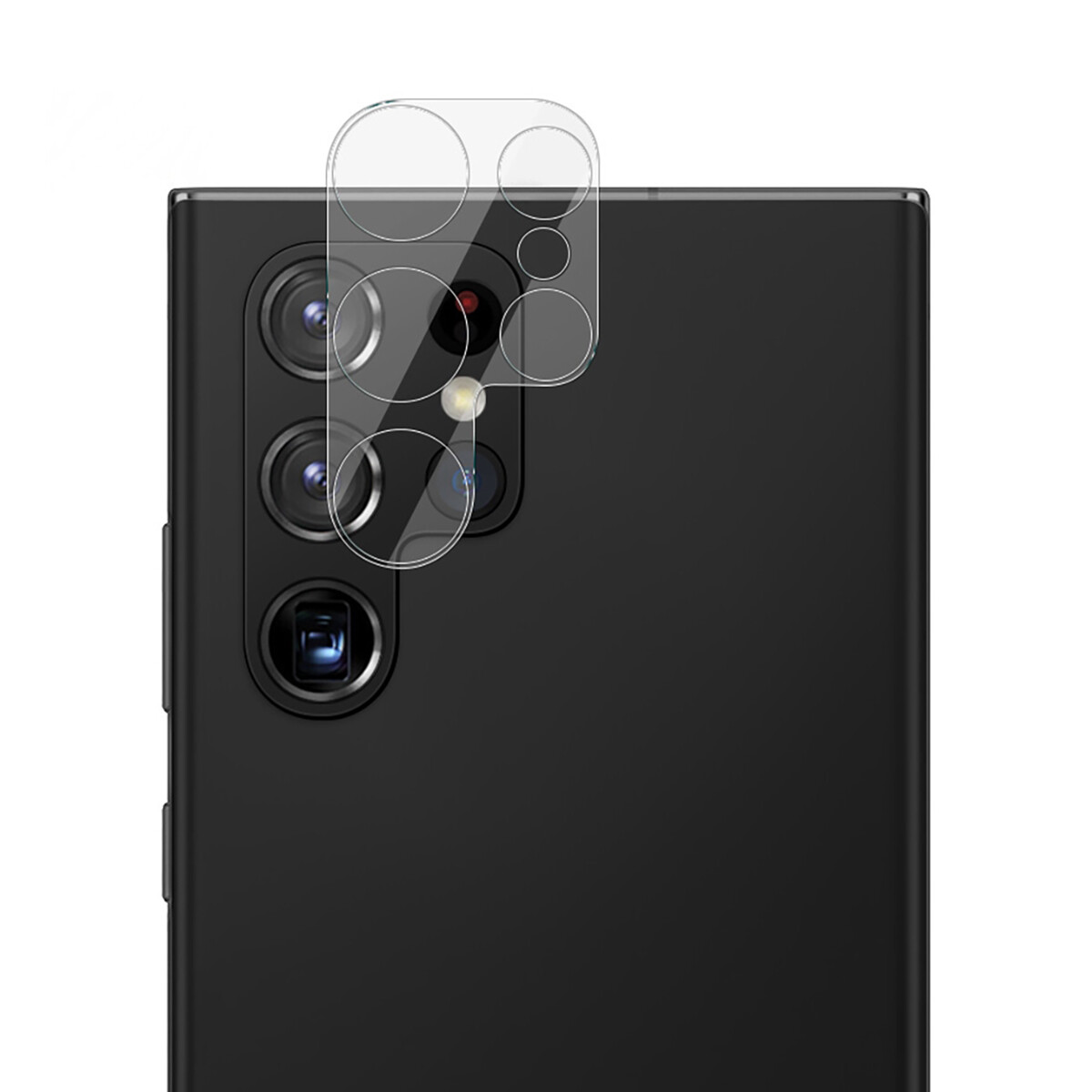 Vidrio Protector de Cámara 9H para Samsung Galaxy S22 Ultra Negro