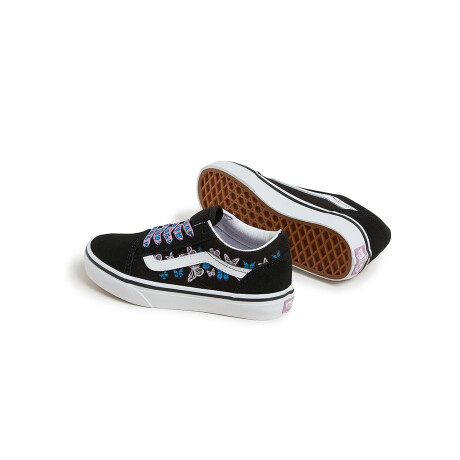VANS OLD SKOOL SHOES Black & Butterfly
