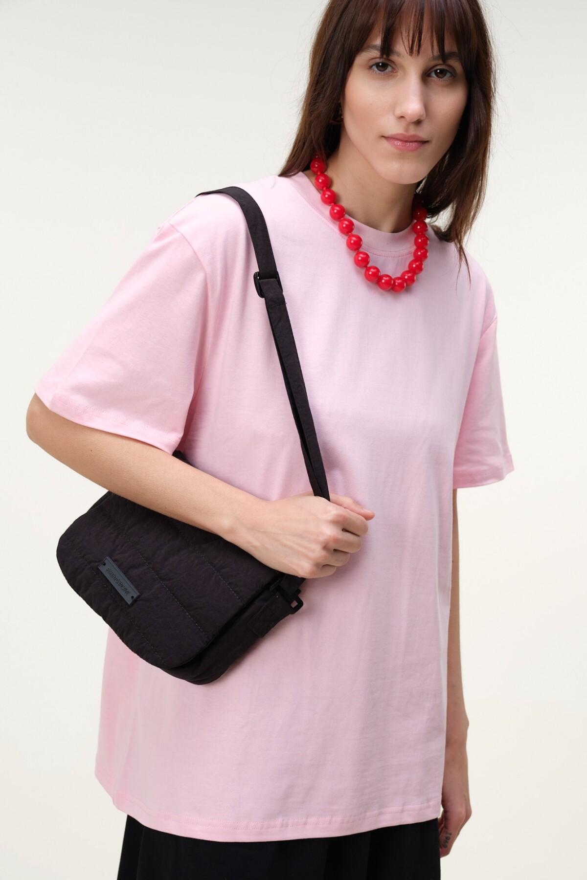 Remera Oversize Algodón Rosado