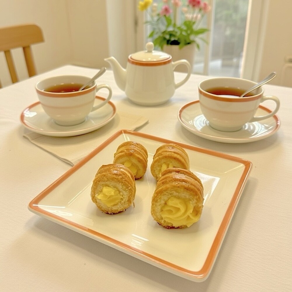 Cañitas de Crema Pastelera Cañitas de Crema Pastelera