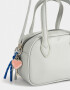 Bowling Cartera Bowling Gris Con Charm - Gris Claro