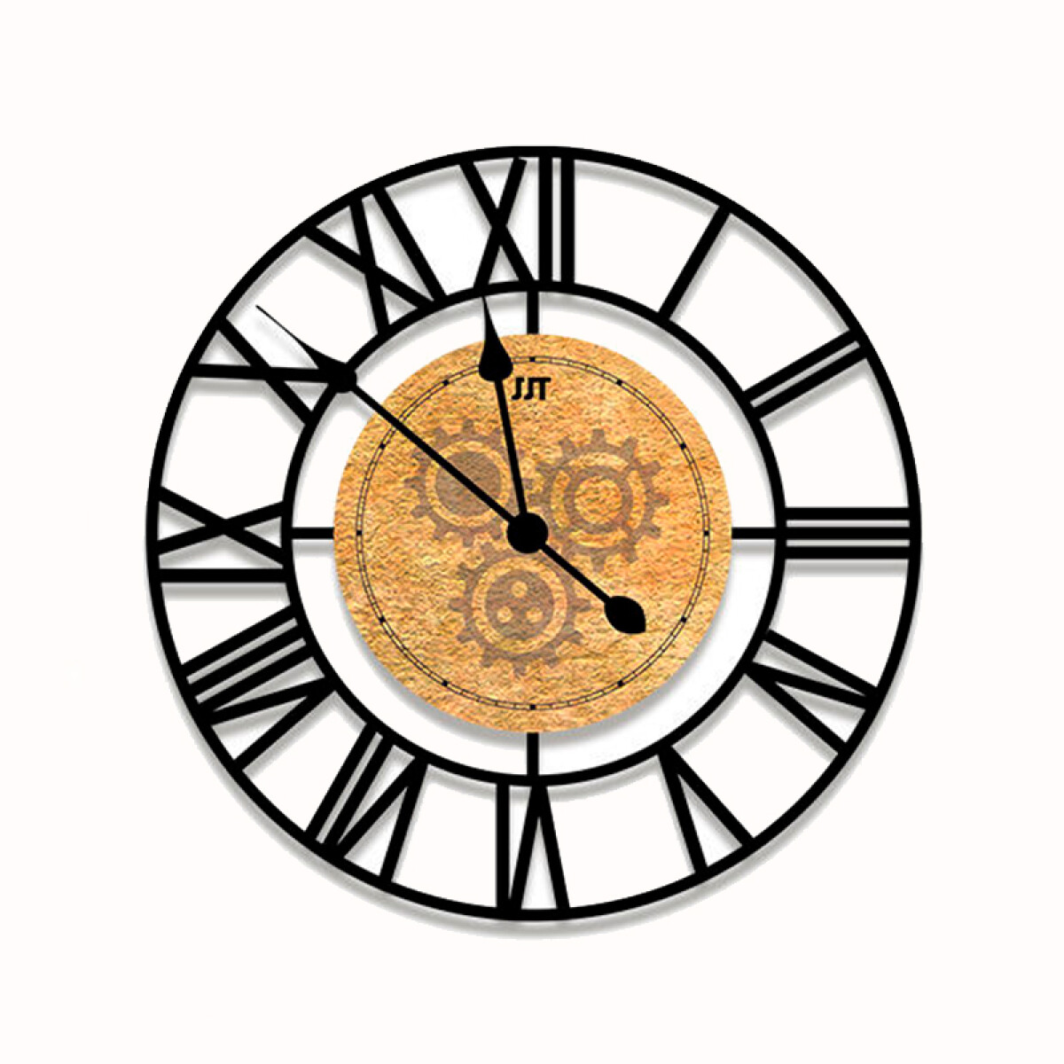 Reloj De Pared Metal Números Romanos 